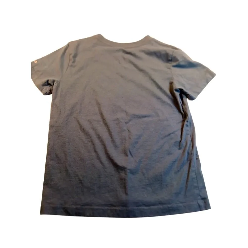 Converse Girls Navy Blue Short Sleeve T-Shirt w/PinkConverse Logo - Size M